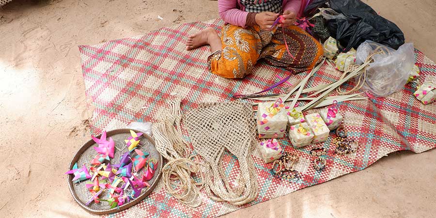 Palm leaf local crafts