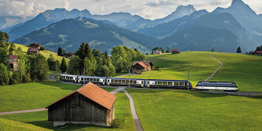 Montreux and the Golden Pass train